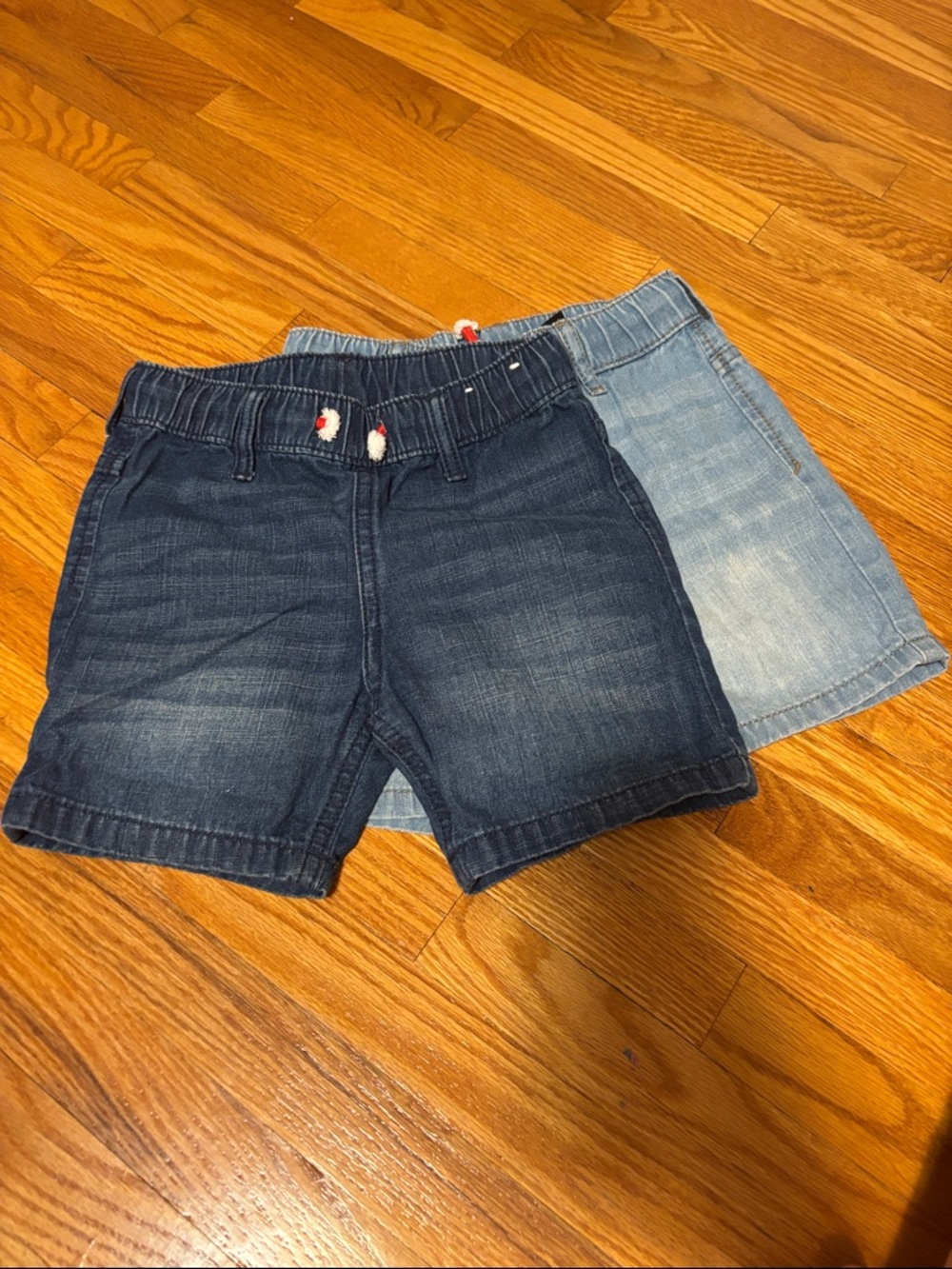 H&M Kids Denim Shorts in Dark Blue & Light Blue